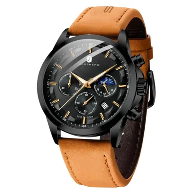 Reloj Cronógrafo SAPPHERO para Hombre Impermeable Regalo