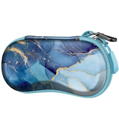 Estuche rígido de EVA para gafas de sol FINTIE con diseño de mármol oceánico