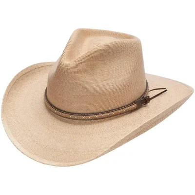 Sombrero Stetson Sawmill de Paja con Ala Ancha Talla L Natural