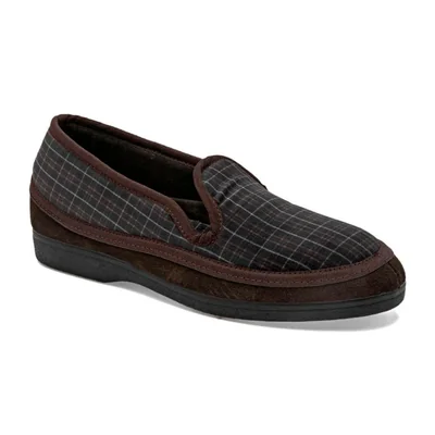 Moramora pantufla para hombre café negro cod 147696-F