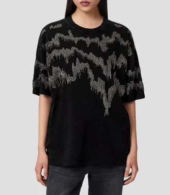Playera cuello redondo manga corta fantasía Mujer