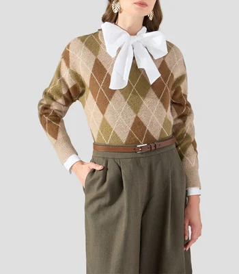 Suéter cuello redondo Mujer