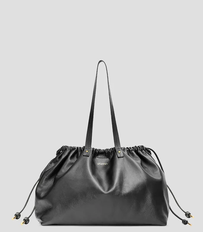 Bolsa tote lisa con detalle texturizado Mujer