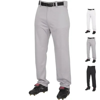 Pantalones de béisbol Rawlings gris medio sólido