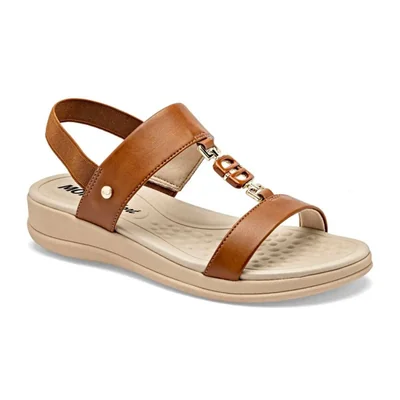 Mora Confort sandalia para mujer camel cod 148763-E