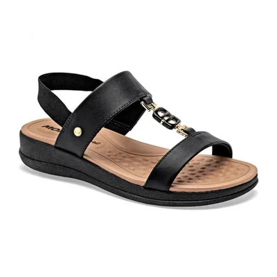 Mora Confort sandalia para mujer negro cod 148764-E