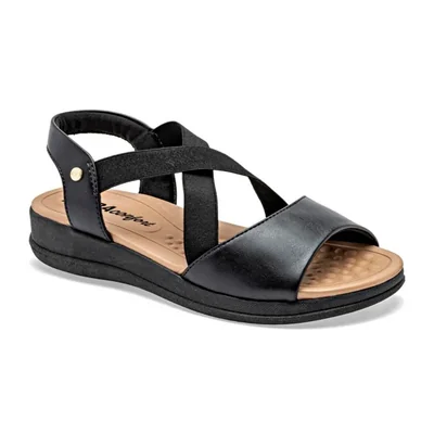 Mora Confort sandalia para mujer negro cod 148757-E