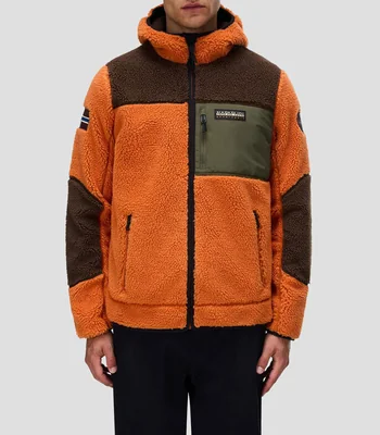 Chamarra polar con capucha Hombre