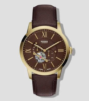 Reloj para Hombre Townsman casual Marrón, Dorado