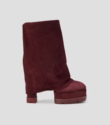 Botas con tacón alto media luna Mujer
