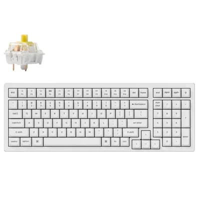 Teclado mecánico Keychron K4 Pro inalámbrico con retroiluminación blanca