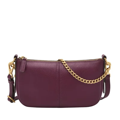 Bolso bandolera pequeño Fossil 22 cm Amatista
