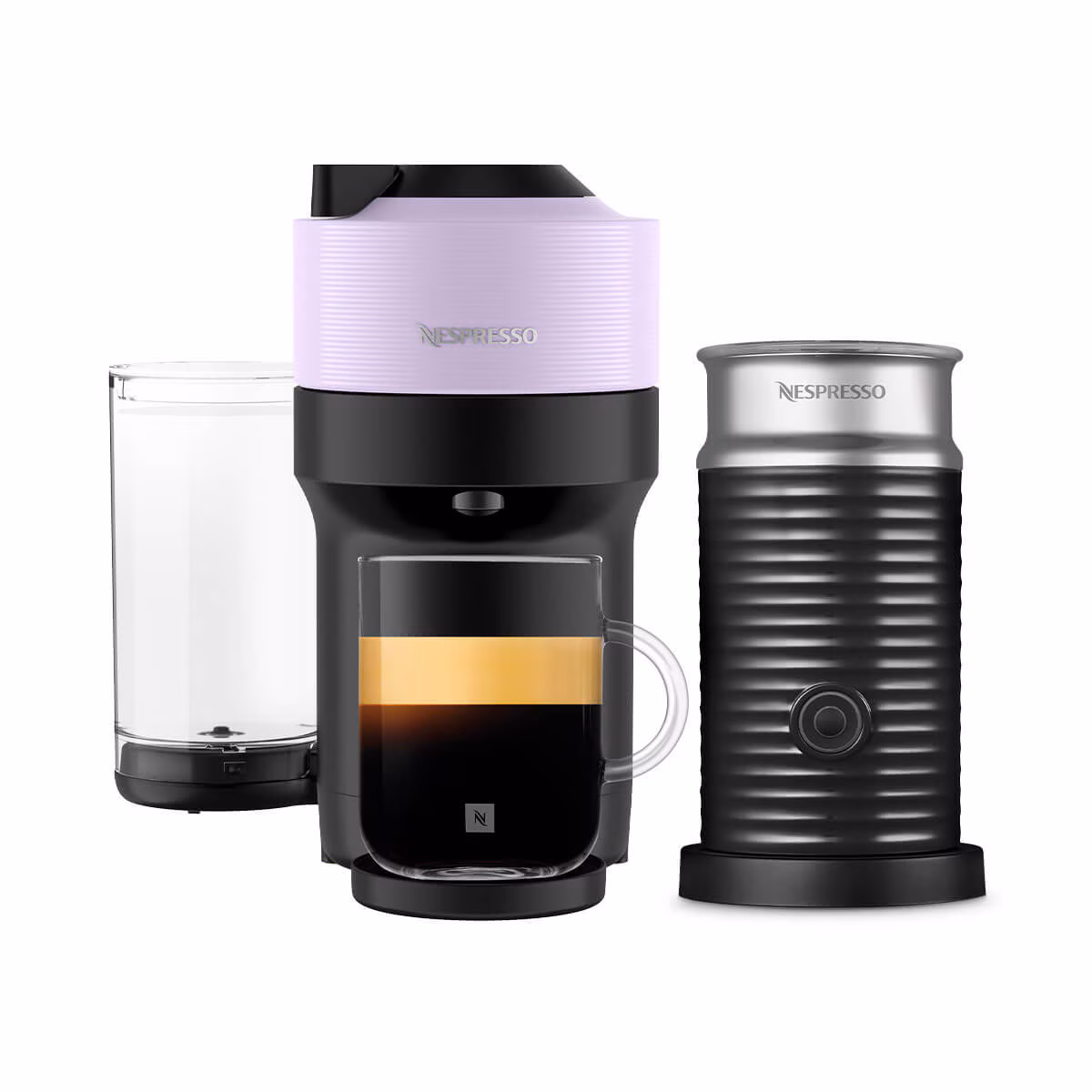 Cafetera Nespresso Vertuo Pop Lilac + Aeroccino
