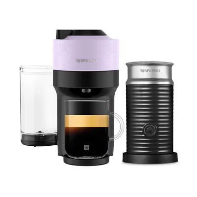 Cafetera Nespresso Vertuo Pop Lilac + Aeroccino