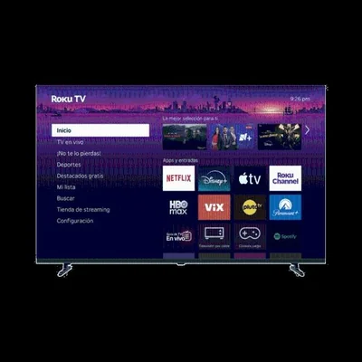 SmartTV QLED 50 Pulgadas 4K UHD / Resolución 3840x2160 / 3 HDMI con ARC / Wifi Integrado / Smart TV ROKU / VESA 200x200 mm