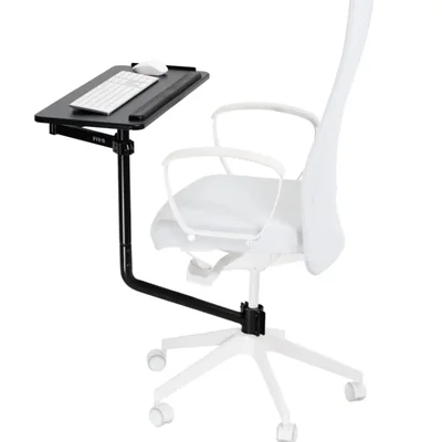 Bandeja para teclado para silla de oficina VIVO 66 x 30 cm inclinación y giro de 360°
