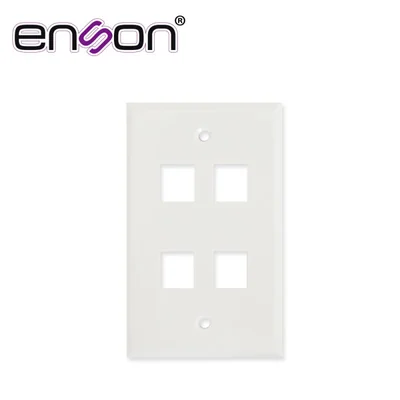 Placa De Pared (faceplate) Universal Ens-fp64 Enson 4 Puerto