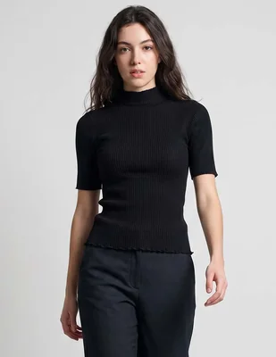 Blusa manga al codo para mujer