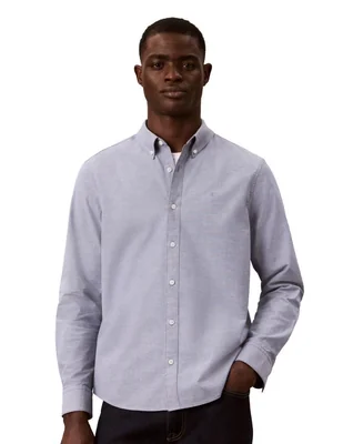 Camisa business casual oxford shirts manga larga para hombre