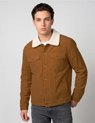 Chamarra casual con bolsillos para hombre