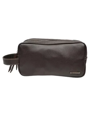 Neceser de viaje de cuero unisex