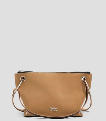 Bolsa shoulder en piel Trapecio lisa Mujer