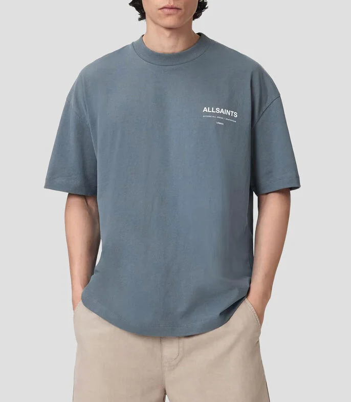 Playera cuello redondo manga corta estampada Hombre