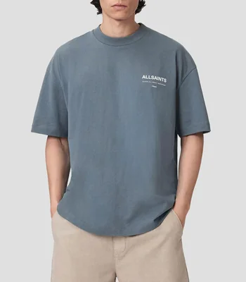 Playera cuello redondo manga corta estampada Hombre