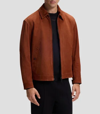 Chamarra de ante Boss x Aston Martin Hombre
