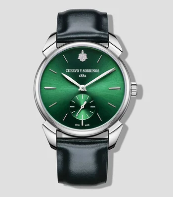 Reloj para Hombre Historiador Asturias Pequeños Segundos casual, plateado
