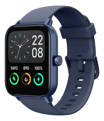 Smartwatch Reloj Inteligente Azul con Correa de Silicona