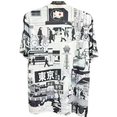 Jersey Japon Edicion Especial Tokio Ciudad Tokyo Black and White