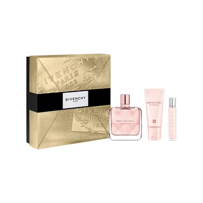 Set De Fragancia Givenchy Irresistible Eau De Parfum 80Ml + Loción Corporal Hidratante 75Ml + Travel Spray 12.5Ml Para Dama