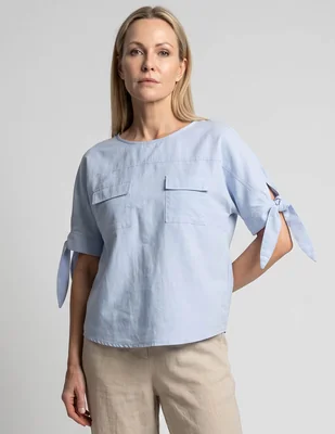 Blusa manga corta para mujer