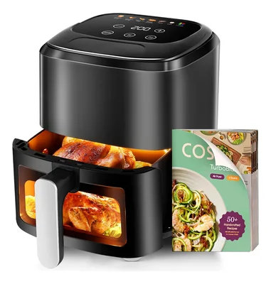 Freidora De Aire 6.5l Digital Sin Aceite Táctil Negro