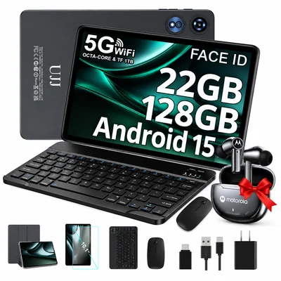 Tablet 10.1'' Android 15 con Gemini Ai 22gb Ram Y 128gb Rom Tf1tb Economicas 2.4g 5g