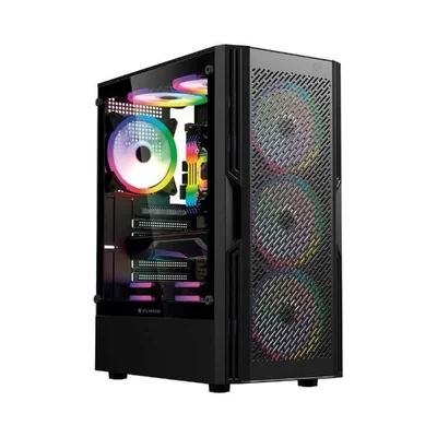 Gabinete Gamer Media Torre ATX DRAGONFLY VENTRA GM570  Factor: ATX - Micro Atx - Mini ITX
