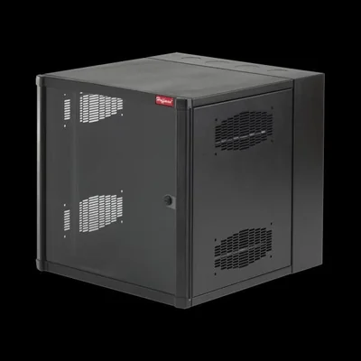 Gabinete AccessPlus  26 UR de Montaje en Pared de 19in, Rieles Numerados y Roscados #10-32, Puerta con Ventana de Seguridad, 600 mm de Ancho, 637 mm de Profundidad, Color Negro