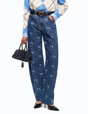 Jeans barrel para mujer