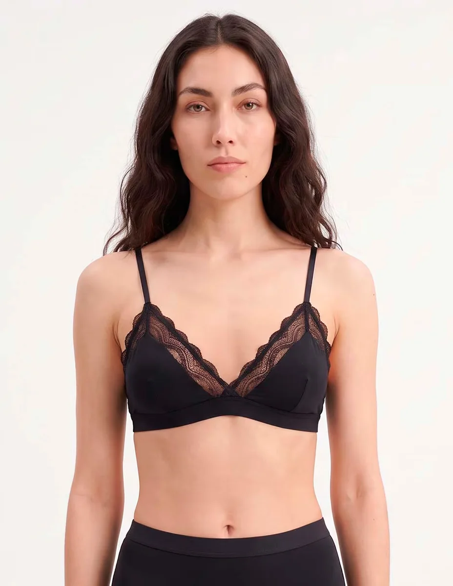 Brassiere bralette con copa para mujer