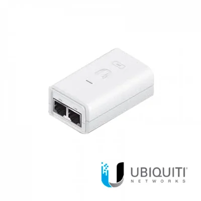 Inyector Poe Ubiquiti Poe-24-7w -g-wh 2 Puertos Rj45 10 100