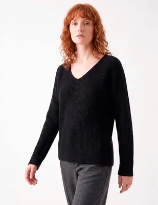 Suéter cuello v para mujer