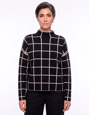 Suéter Karen Oliver cuello alto para mujer
