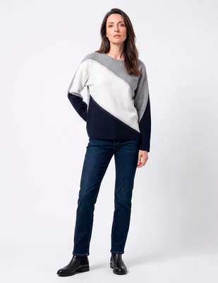 Suéter cuello redondo para mujer