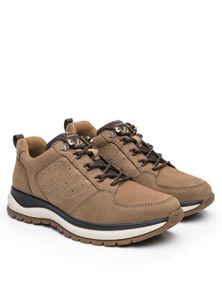 Zapato Hombre Oxford Casual Café Piel Flexi 02504469