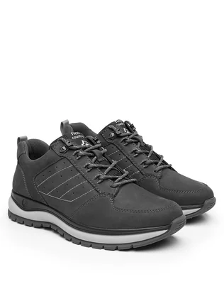 Zapato Hombre Oxford Casual Gris Piel Flexi 02504470