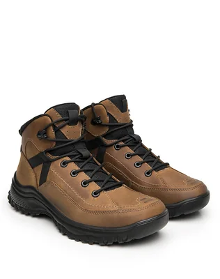 Botin Hombre Casual Café Piel Flexi 02504474