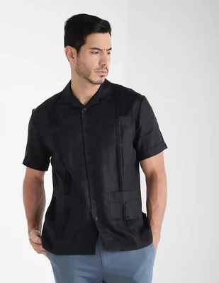 Guayabera manga corta para hombre