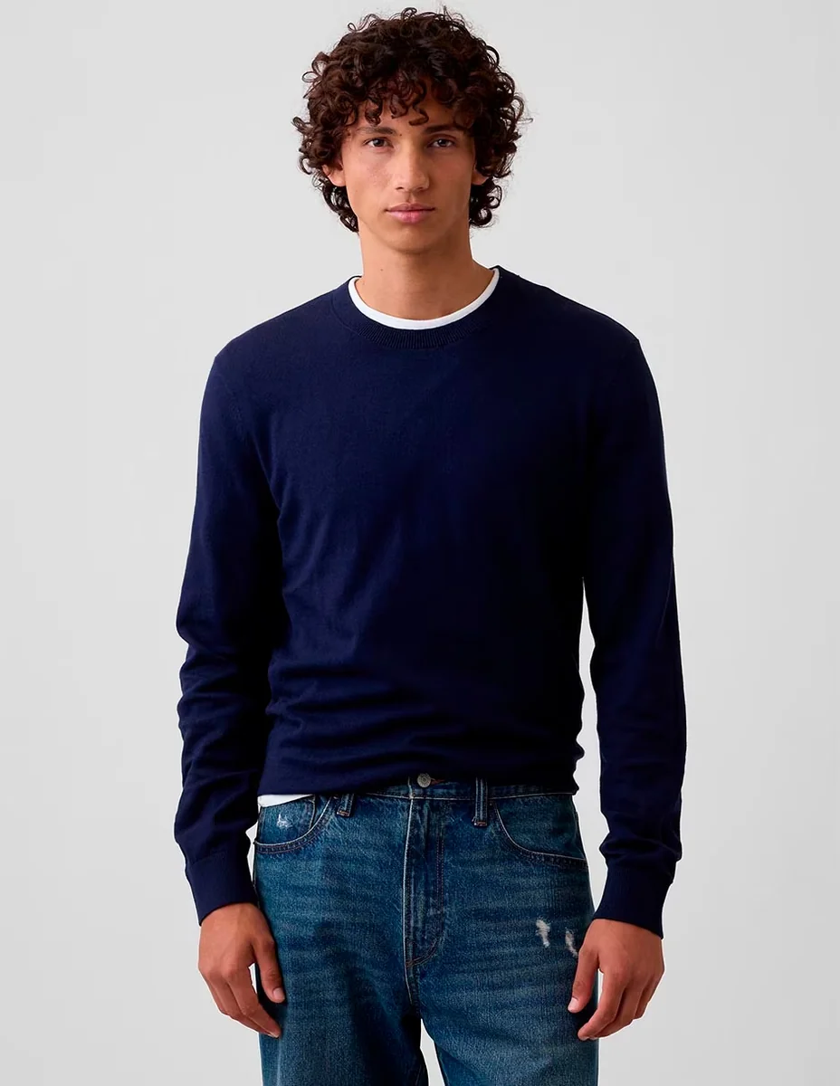 Suéter cuello redondo para hombre