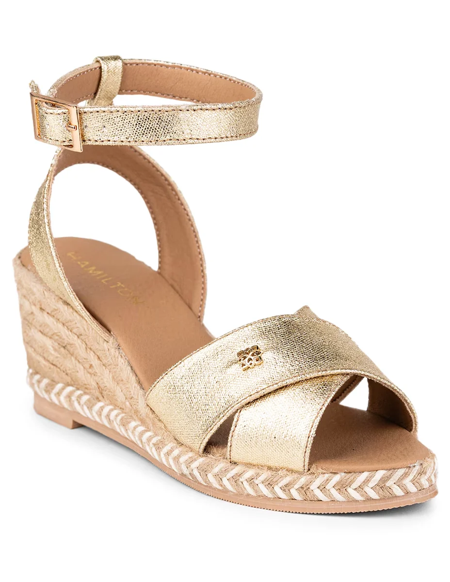 Sandalia Rocio Golden para mujer